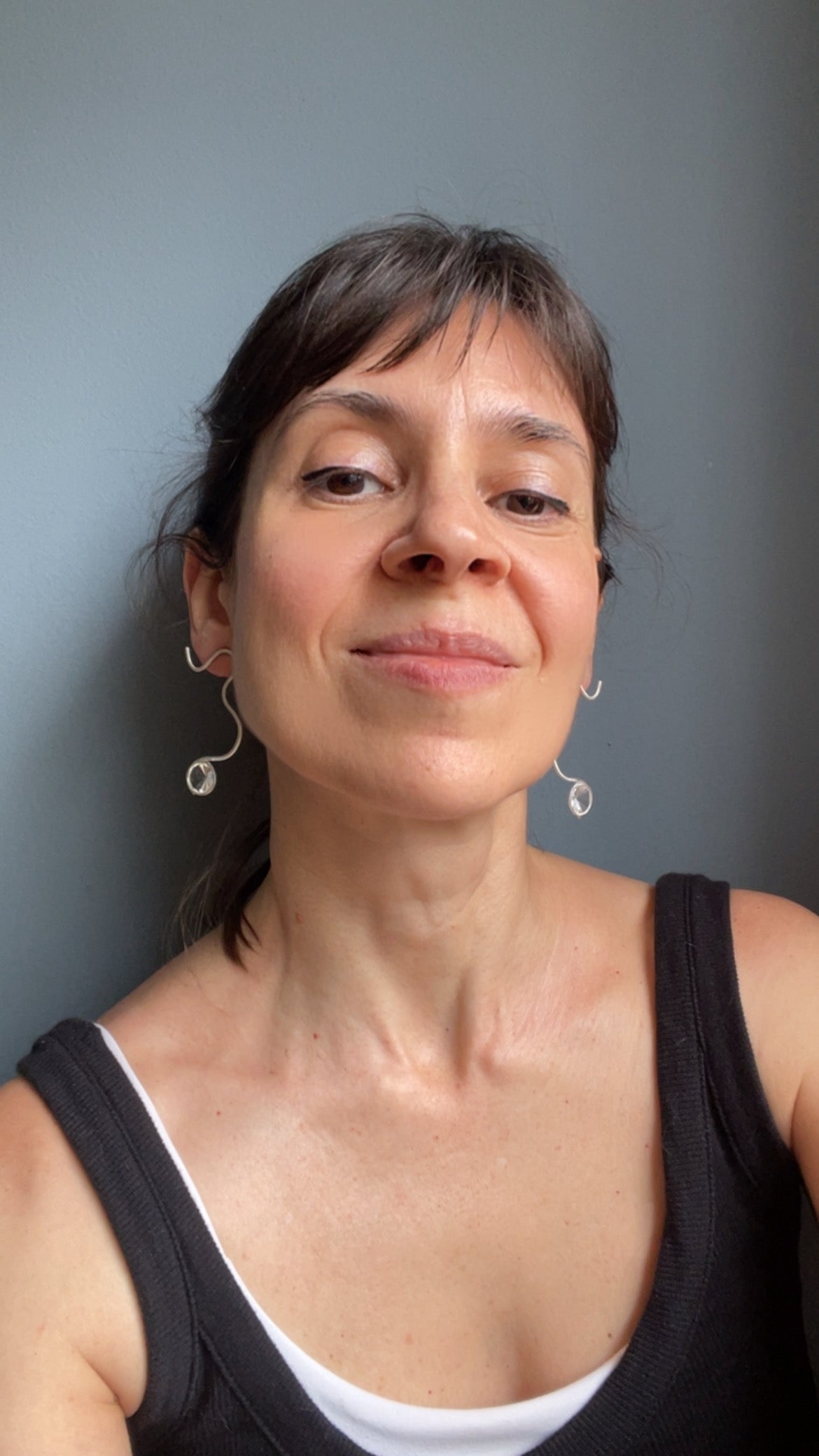 Brinco Rastros 1 quartzo branco