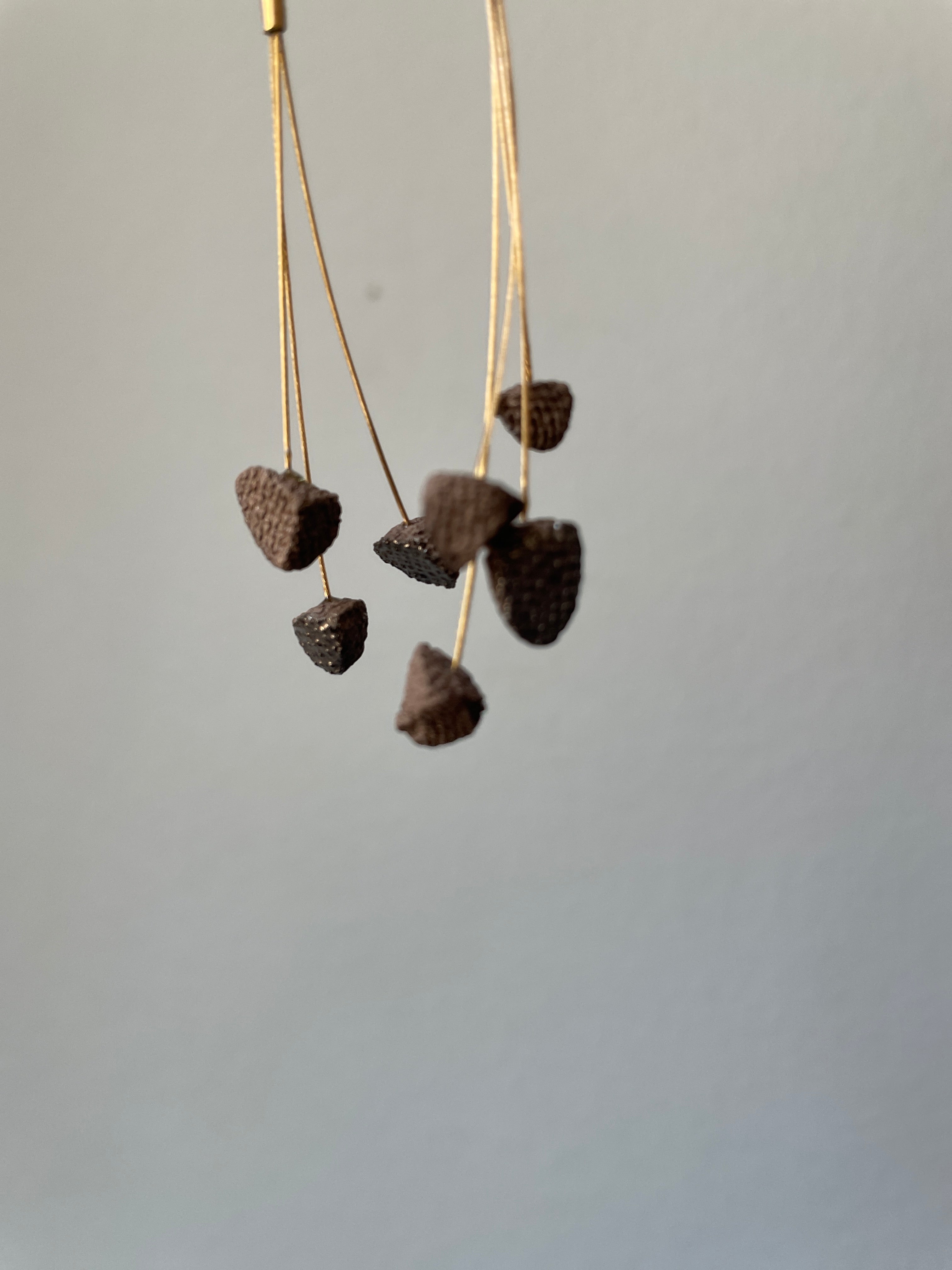 Brincos meteoritos cerâmica