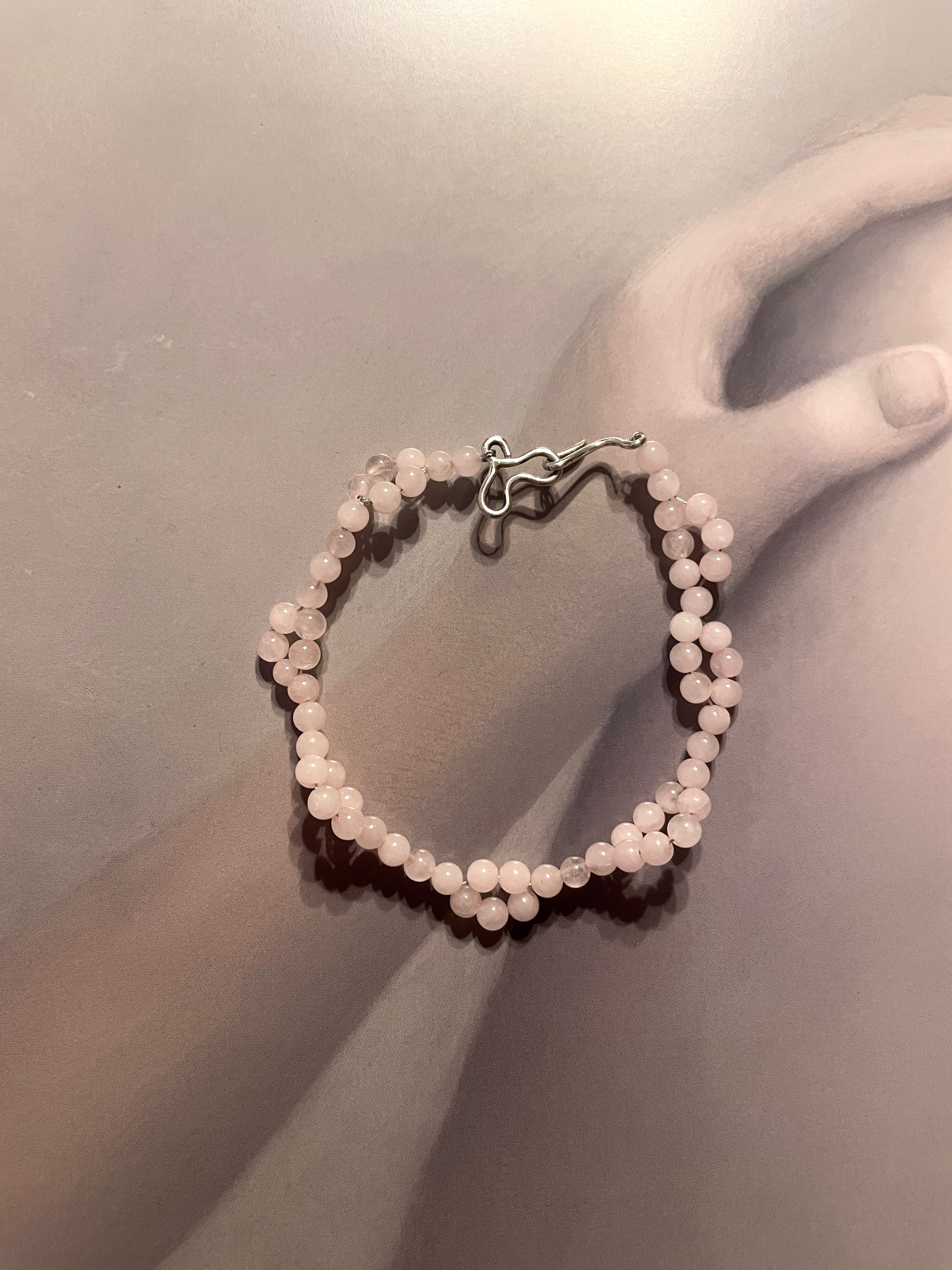 Pulseira quartzo rosa 1